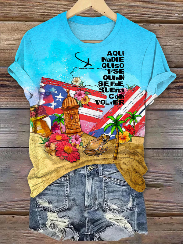 Puerto Rico Crew Neck T-shirt