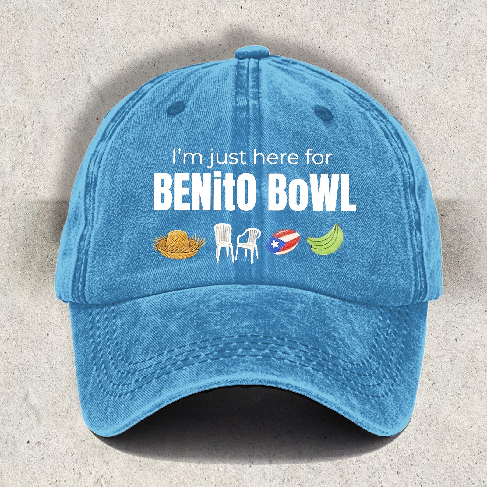 Benito Bowl Printed Baseball Cap