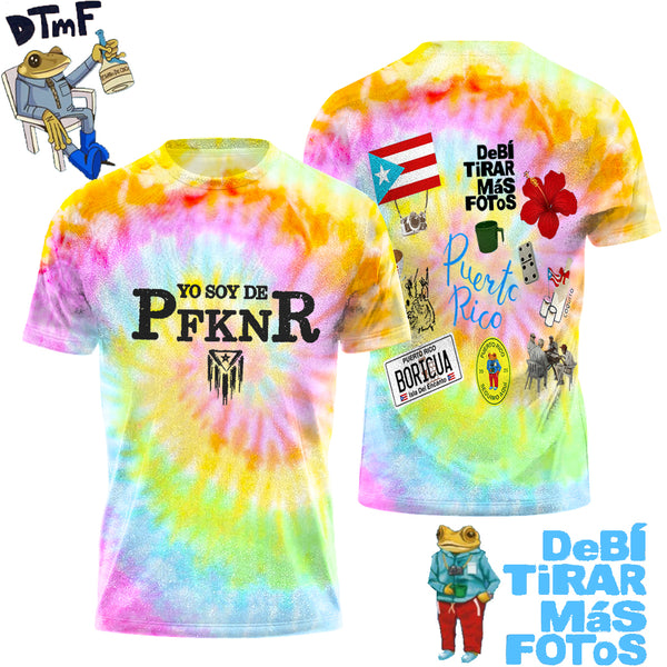 Badbunny Tie-Dye Crew Neck T-shirt