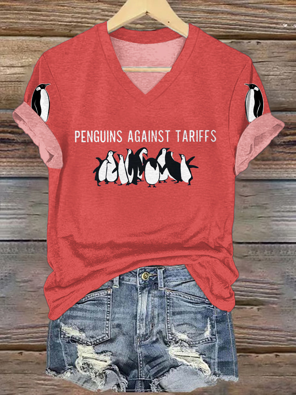 Penguin Subtle Fdtt V-neck T-Shirt