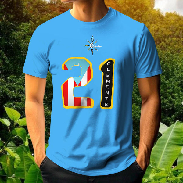 Roberto Clemente Round Neck Short Sleeve Men's T-shirt