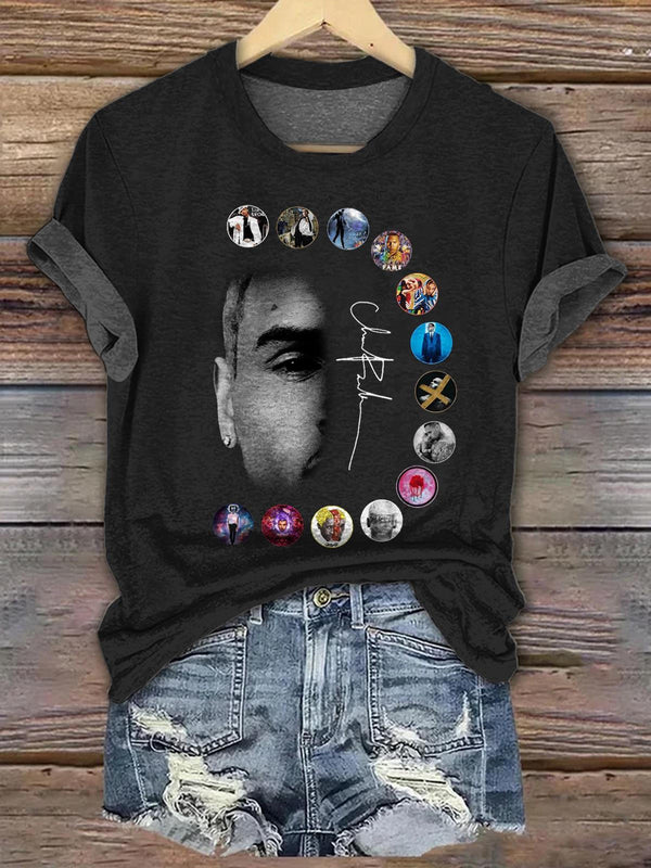 Chris Brown Breezy Bowl XX Crew Neck T-shirt