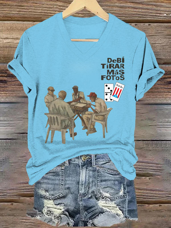 Debi Tirar Mas Fotos V-neck T-Shirt