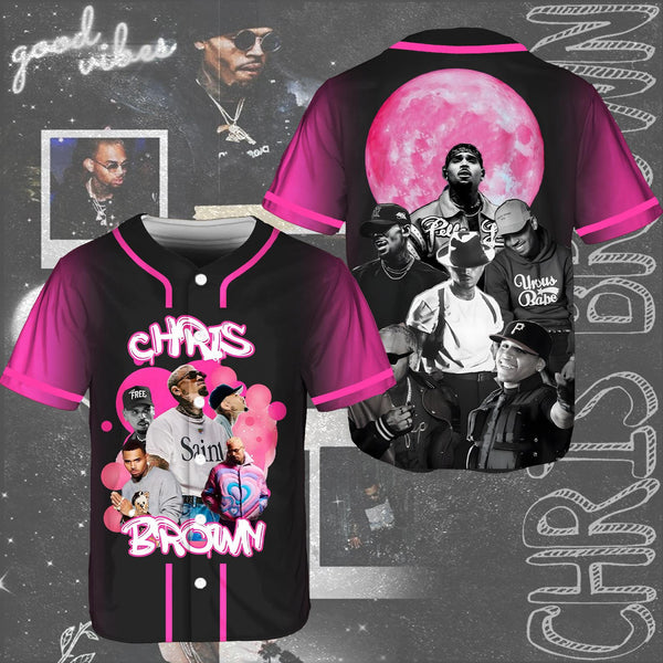 Chris Brown Fashion Baseball Jersey