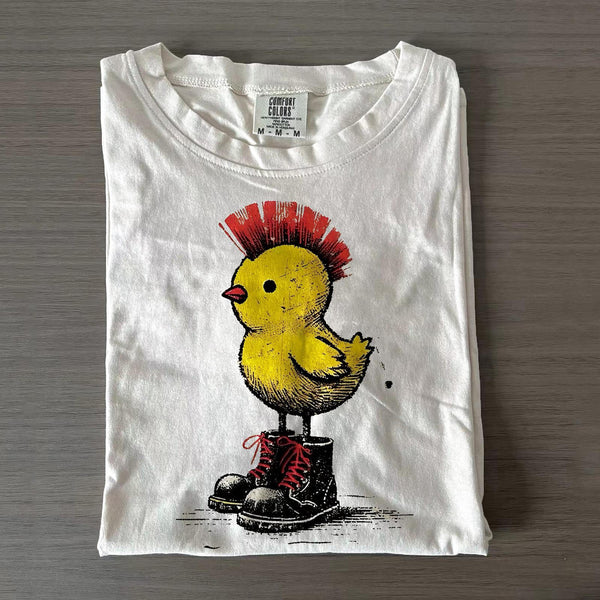Fun Chicken Unisex Cotton Crew Neck T-shirt
