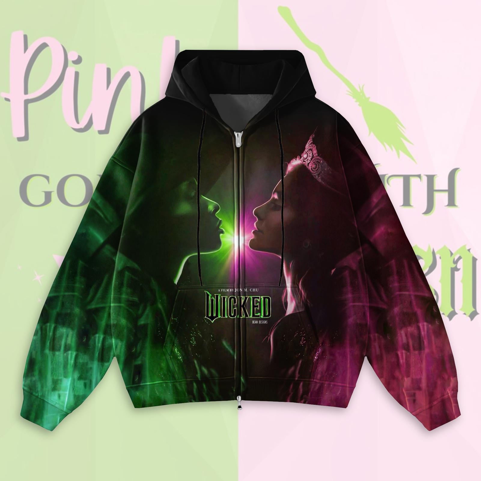 Wicked Zippered Sweatshirt Jacket