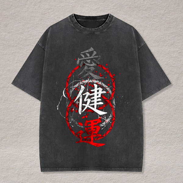 Interesting Printed Washed Cotton Short Sleeves