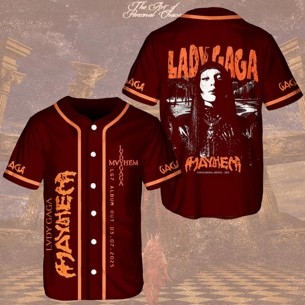 Lady Gaga Mayhem Baseball Jersey