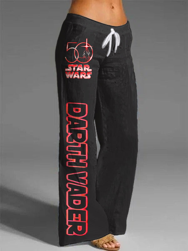 Women's Star Wars x Darth Vader 50th AnniversaryPrinted Casual Pants