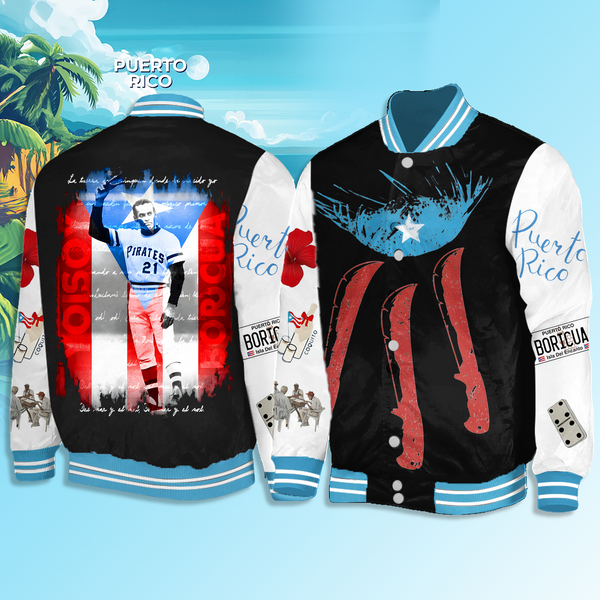 Roberto Clemente 21 Yo Soy Boricua Shoulder Baseball Jersey