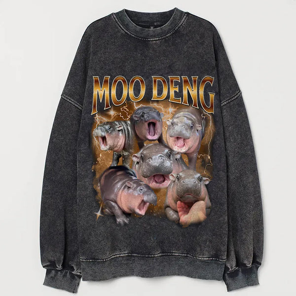 Funny Moo-Deng Baby Vintage sweatshirt