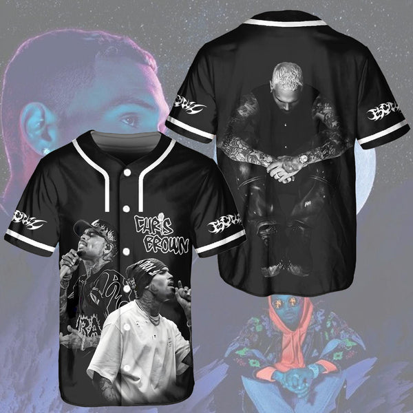 Chris Brown Breezy Bowl XX Tour Baseball Jersey