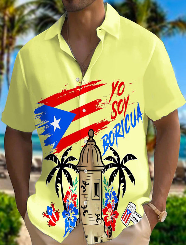 Men's Puerto Rican Badbunny Short Sleeve Shirts