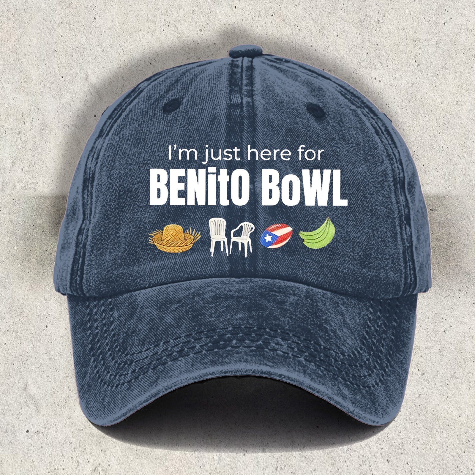 Benito Bowl Printed Baseball Cap