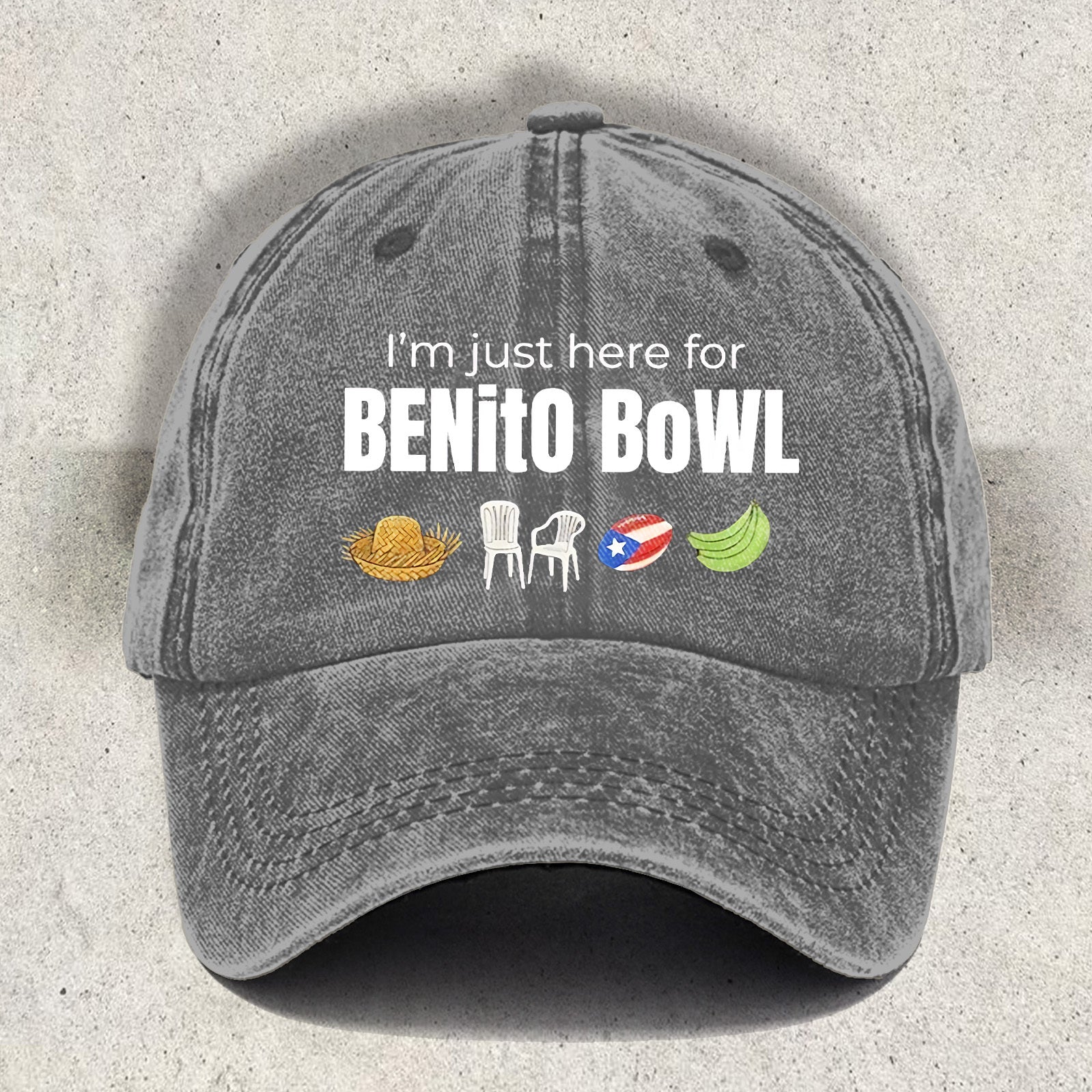 Benito Bowl Printed Baseball Cap