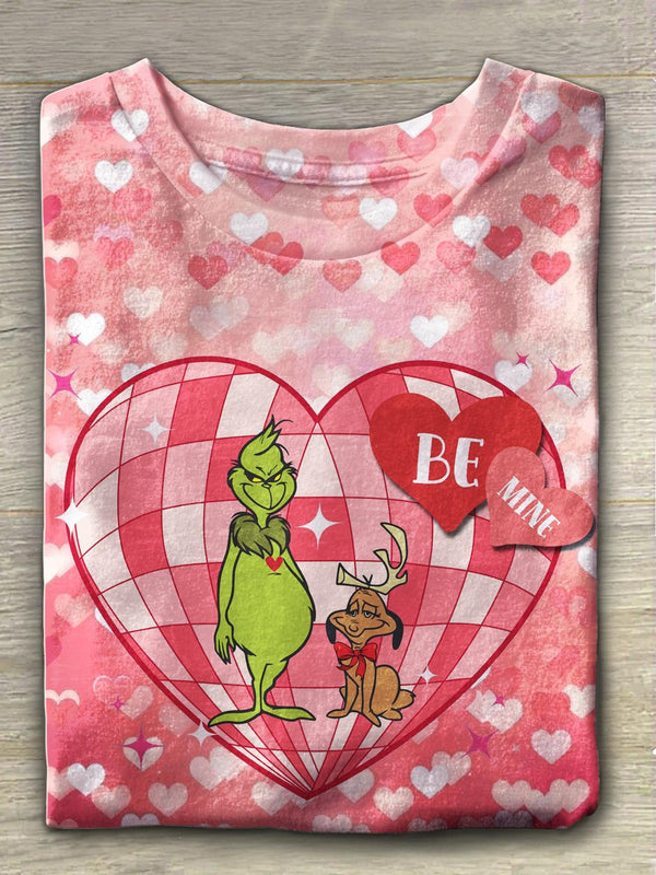 Funny Valentine's Day Crew Neck T-shirt
