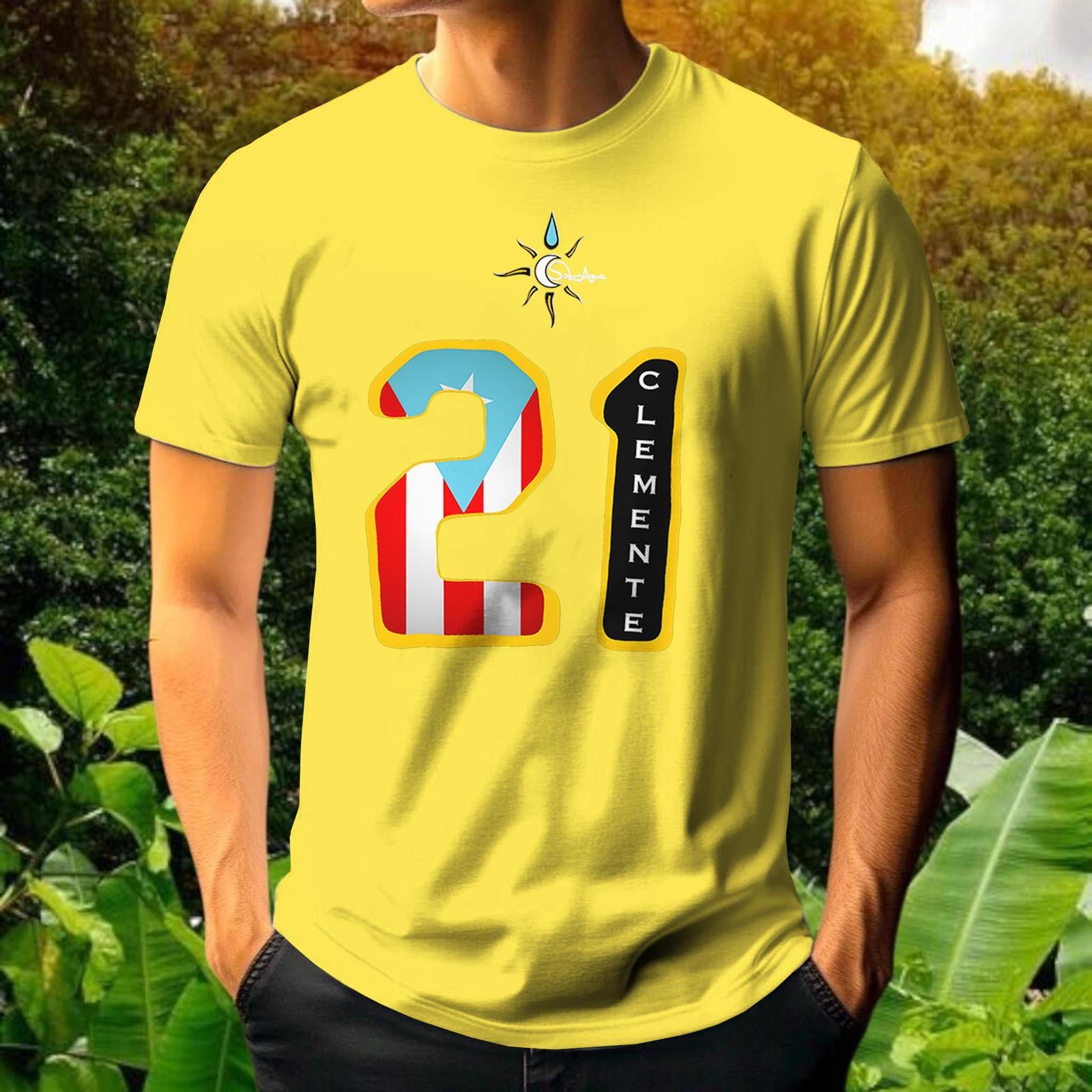 Roberto Clemente Round Neck Short Sleeve Men's T-shirt