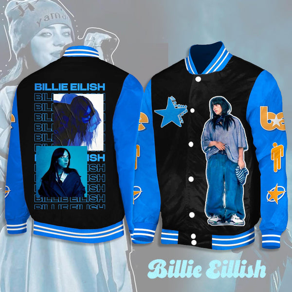 Billie Eilish Hit Me Hard And Soft Tour Shoulder Baseball Jersey