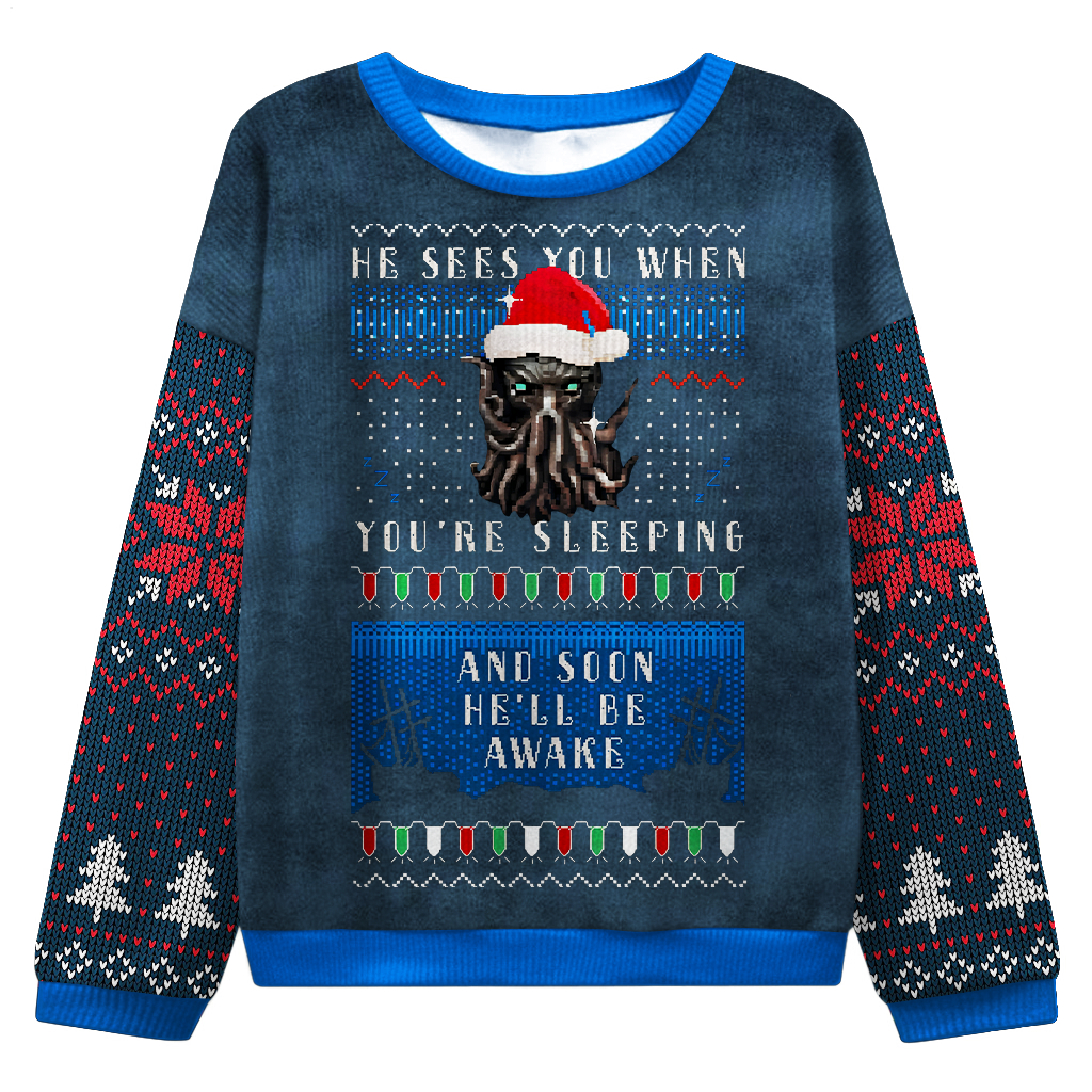 Men's Cthulhu Ugly Christmas Sweater