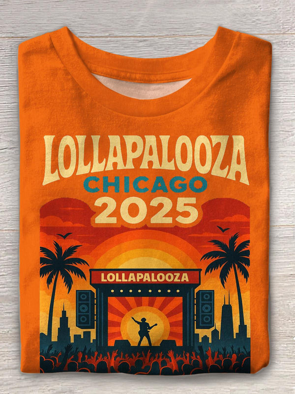 Lollapalooza 2025Crew Neck T-shirt