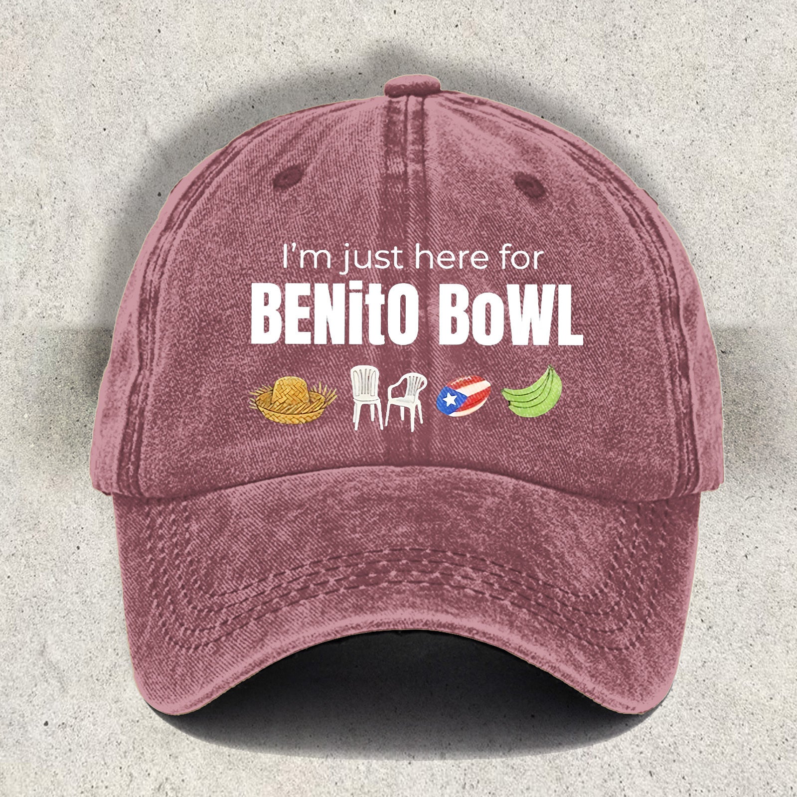 Benito Bowl Printed Baseball Cap