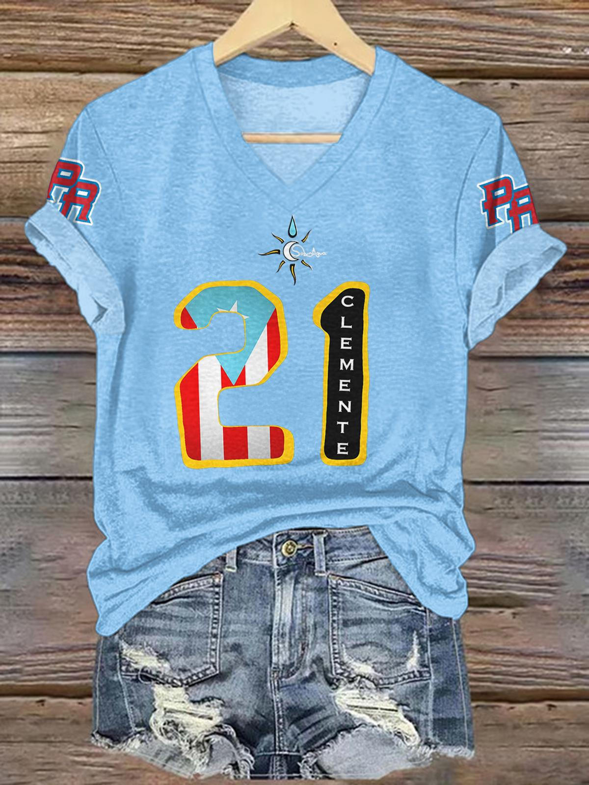 Roberto Clemente V-neck T-Shirt