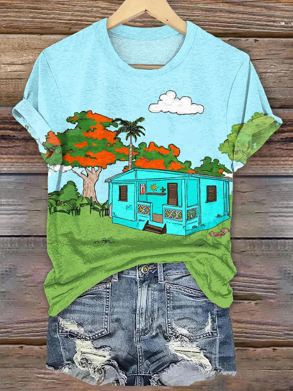 Puerto Rico Crew Neck T-shirt