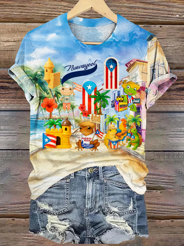 Puerto Rico I Should Take More Photos Crew Neck T-shirt
