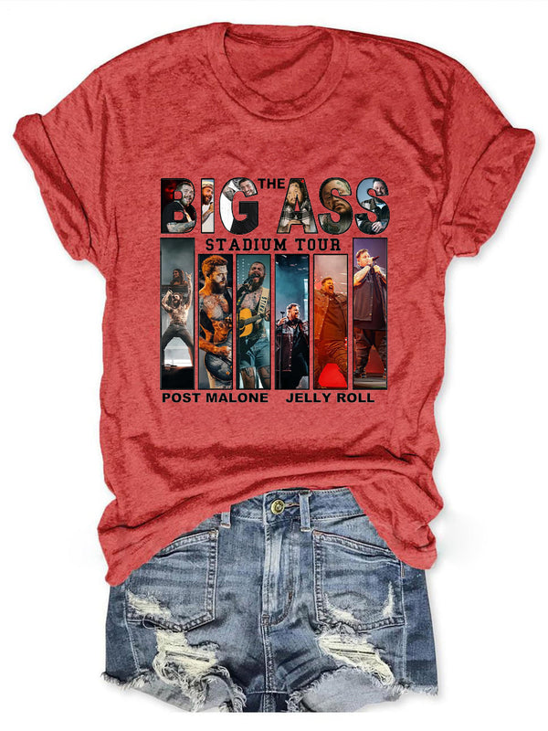 Post Malone Tour Crew Neck T-shirt