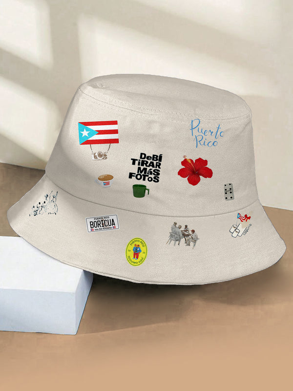 BadBunny Classic Print Bucket Hat