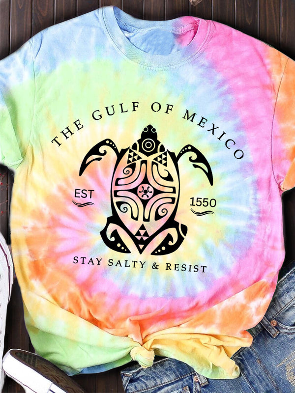 Camiseta de cuello redondo Stay Salty del Golfo de México 
