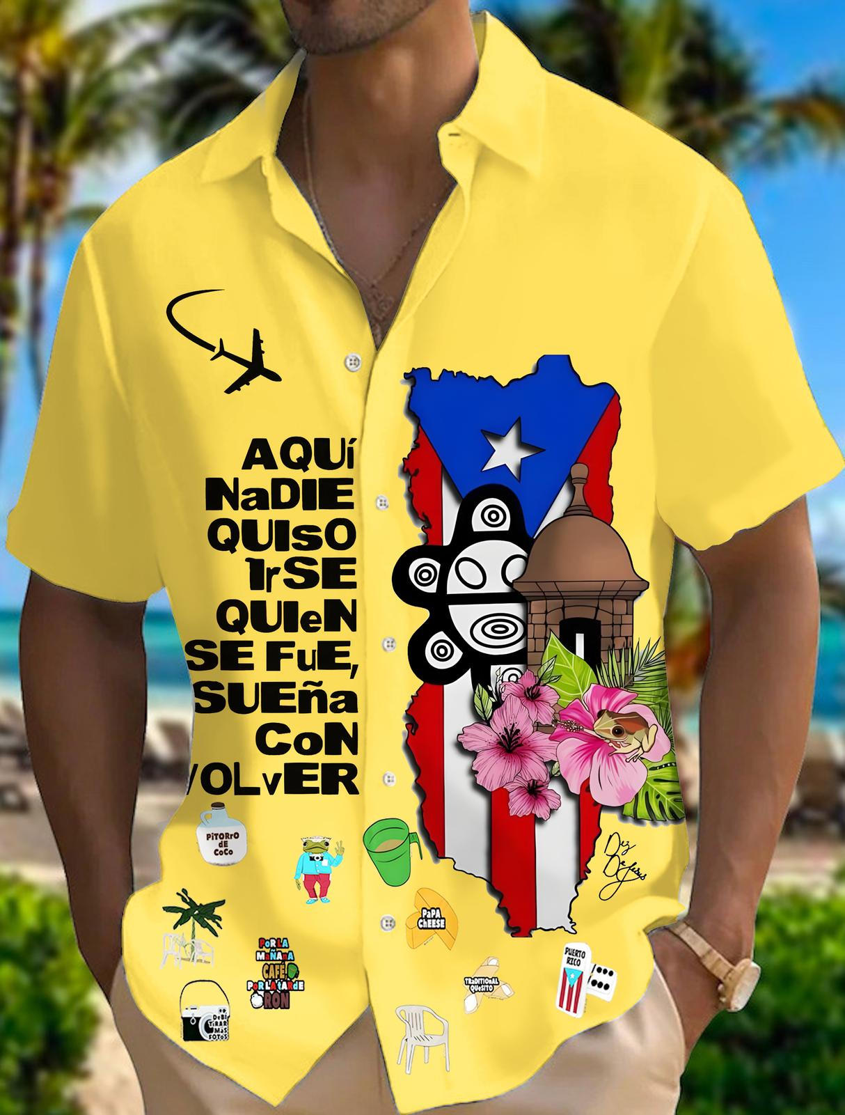 Puerto Rico Men's Short Sleeve Shirts