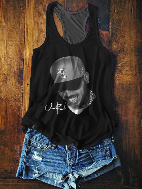 Breezy Bowl XX Tour Printed Casual Tank Top
