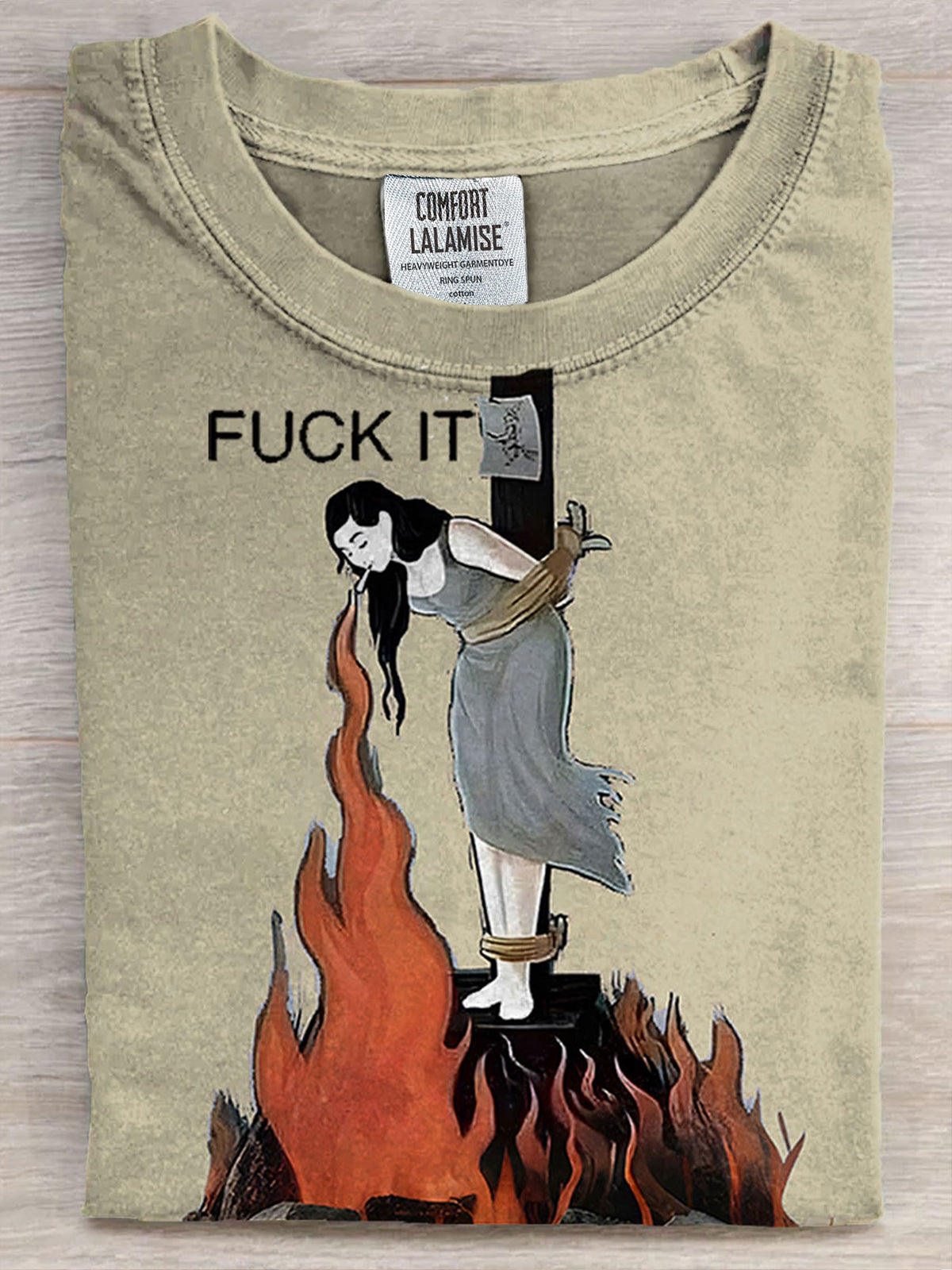 Retro Fun Graphic Printed Crew Neck T-shirt