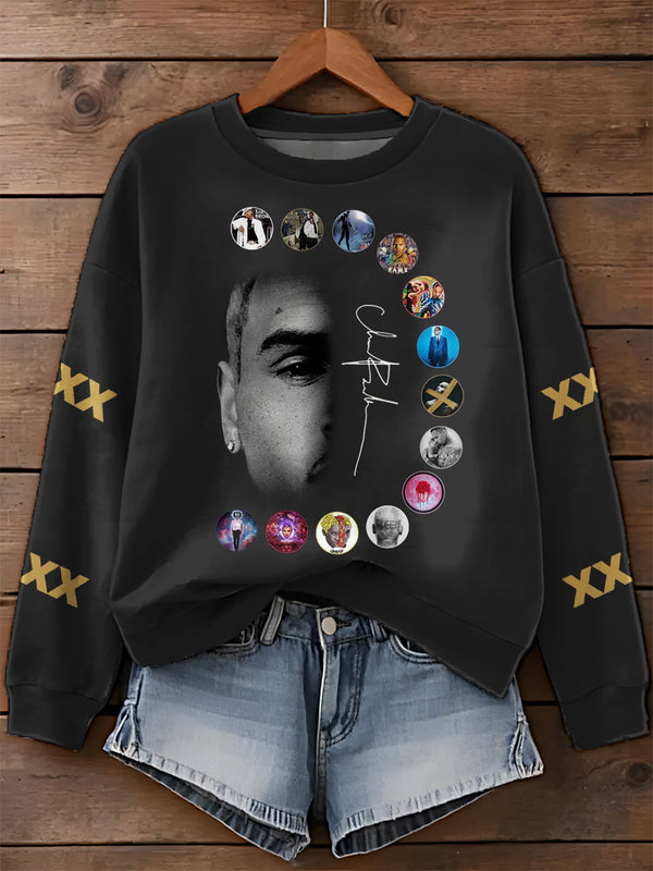 Breezy Bowl XX Tour 2025 Printed Long Sleeve Casual Top