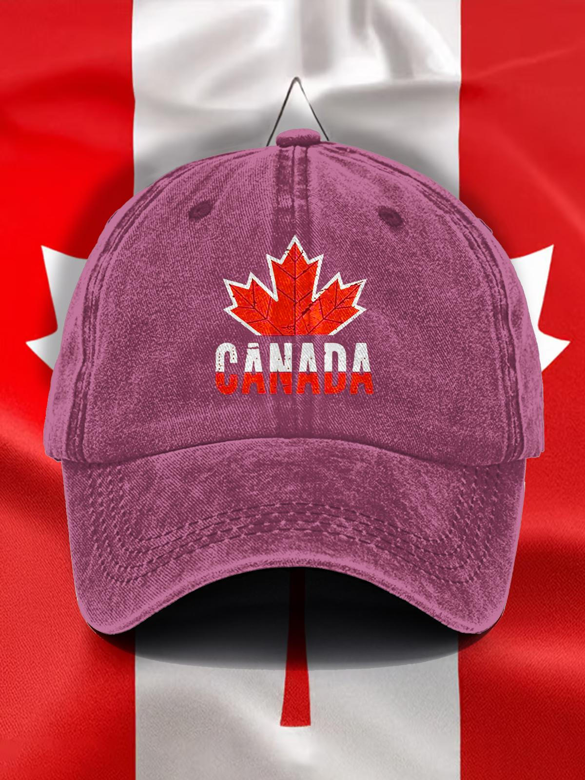 Canada Maple Leaf Printed Baseball Cap
