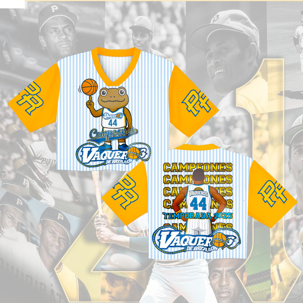 Roberto Clemente V-neck Cropped Jersey T-shirt