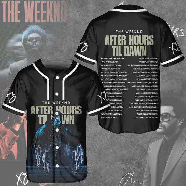 The Weeknd Music Tour Baseball Jersey