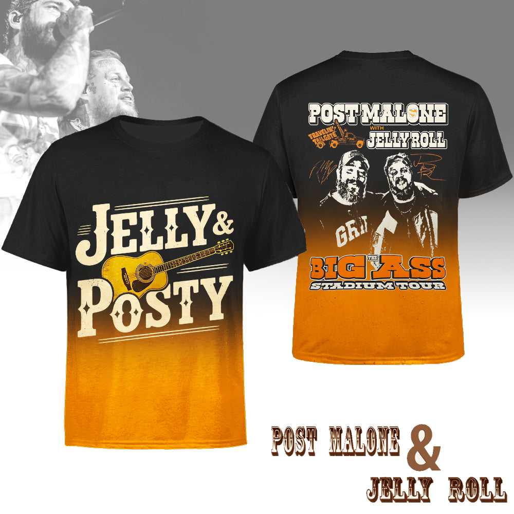 Malone And Jelly Crew Neck T-shirt (Best Seller)
