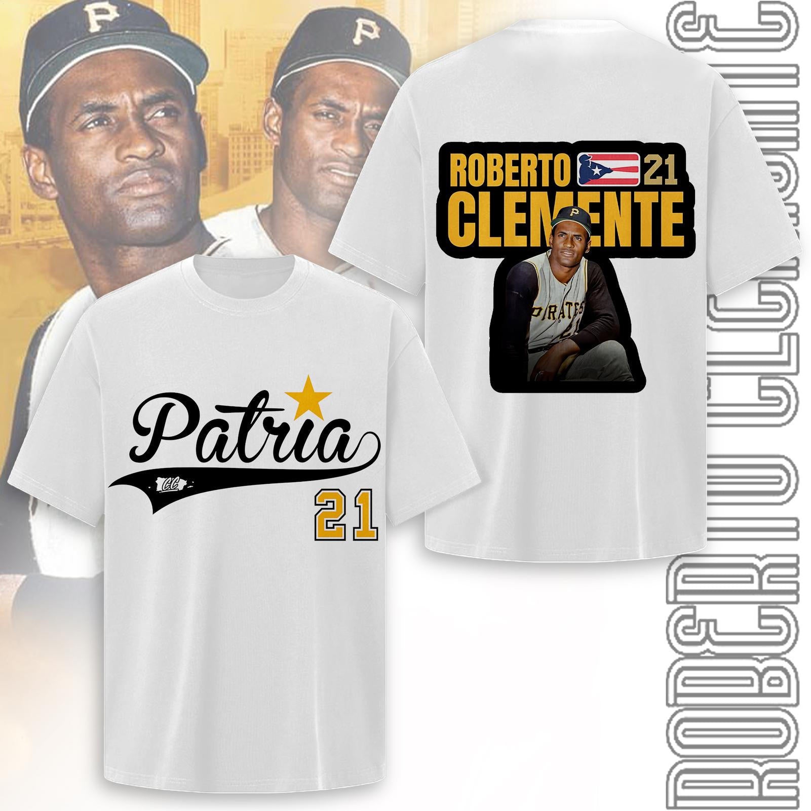 Roberto Clemente Crew Neck T-shirt
