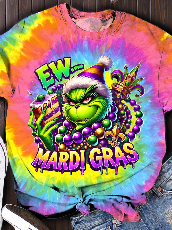 Ew Mardi Gras Crew Neck T-shirt