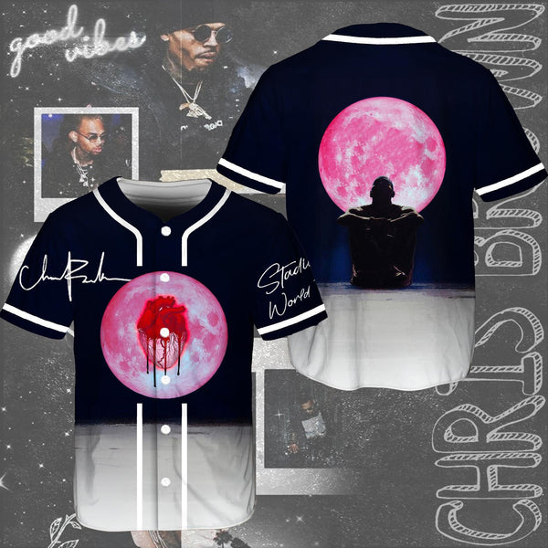 Chris Brown Concert Baseball Jersey