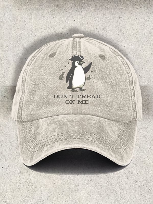 Funny Don't Tread on Me Printed Baseball Cap