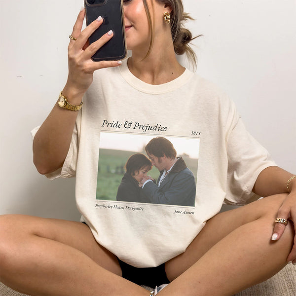 Pride and Prejudice Scene Print Crew Neck T-shirt