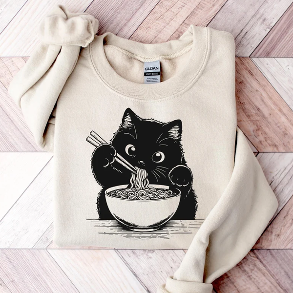 Cute Noodle Cat Sweatshirt