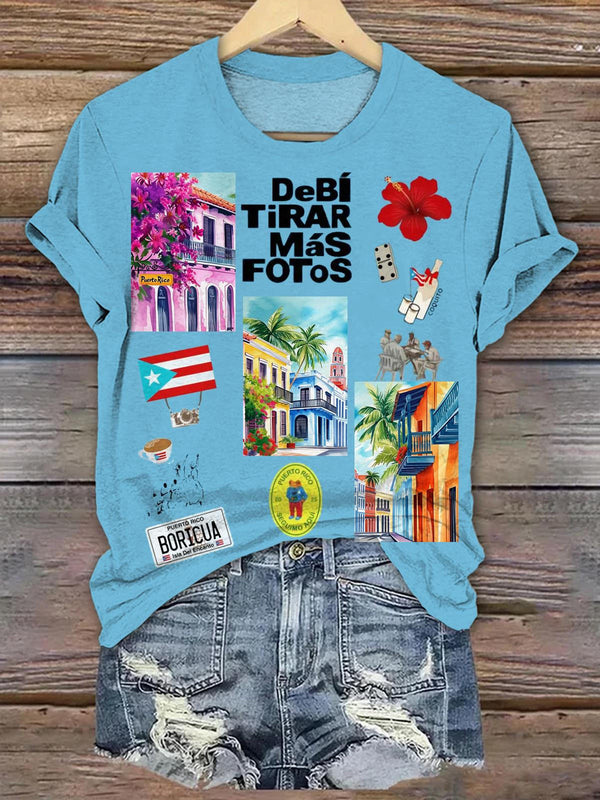 Puerto Rico Bad Bunny Crew Neck T-shirt