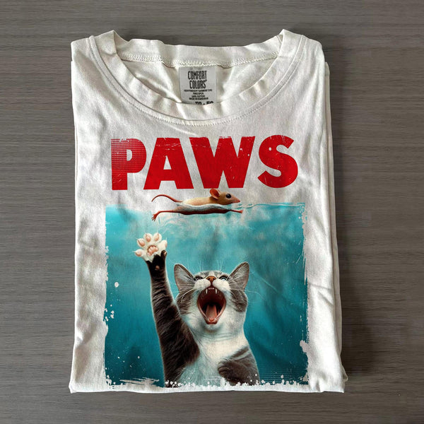 PAWS Unisex Cotton Crew Neck T-shirt