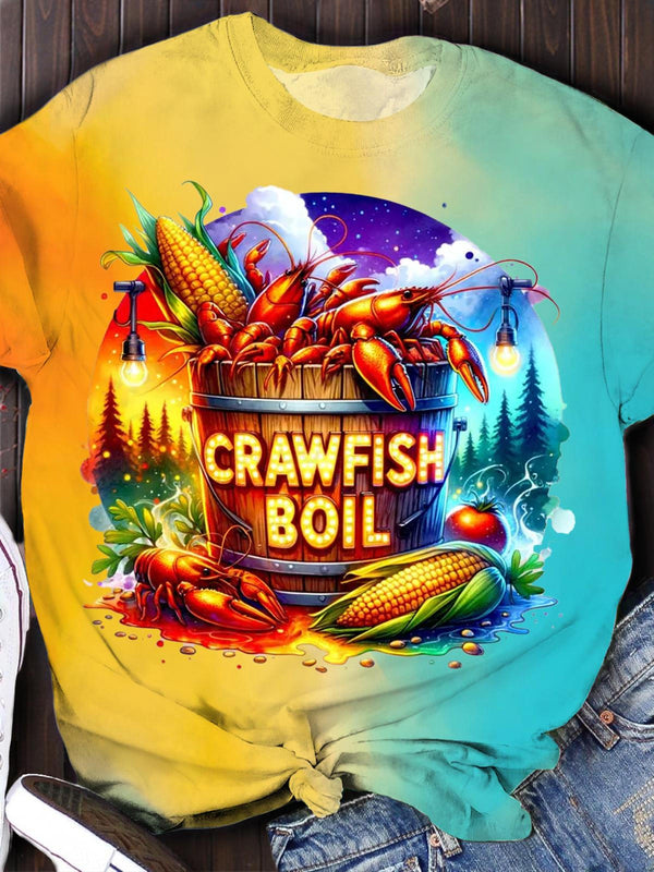 Crawfish Boil Season Crew Neck T-shirt