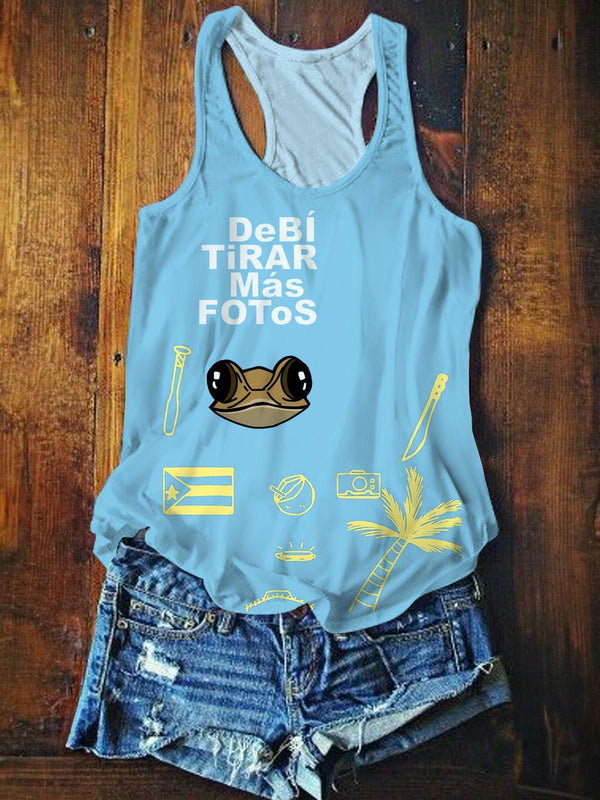Dtmf Creative Concho Printed Casual Tank Top