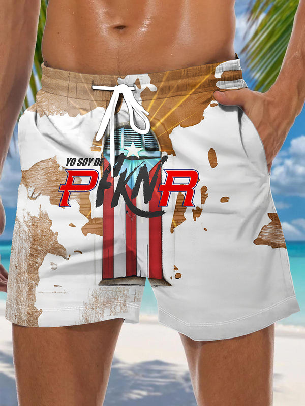Puerto Rico Men's Print Pocket Shorts